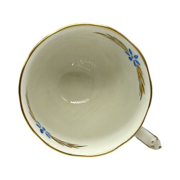 Royal Chelsea England Demitasse Cup & Saucer Set 385A Floral AOP Bone China EUC - Picture 7 of 10